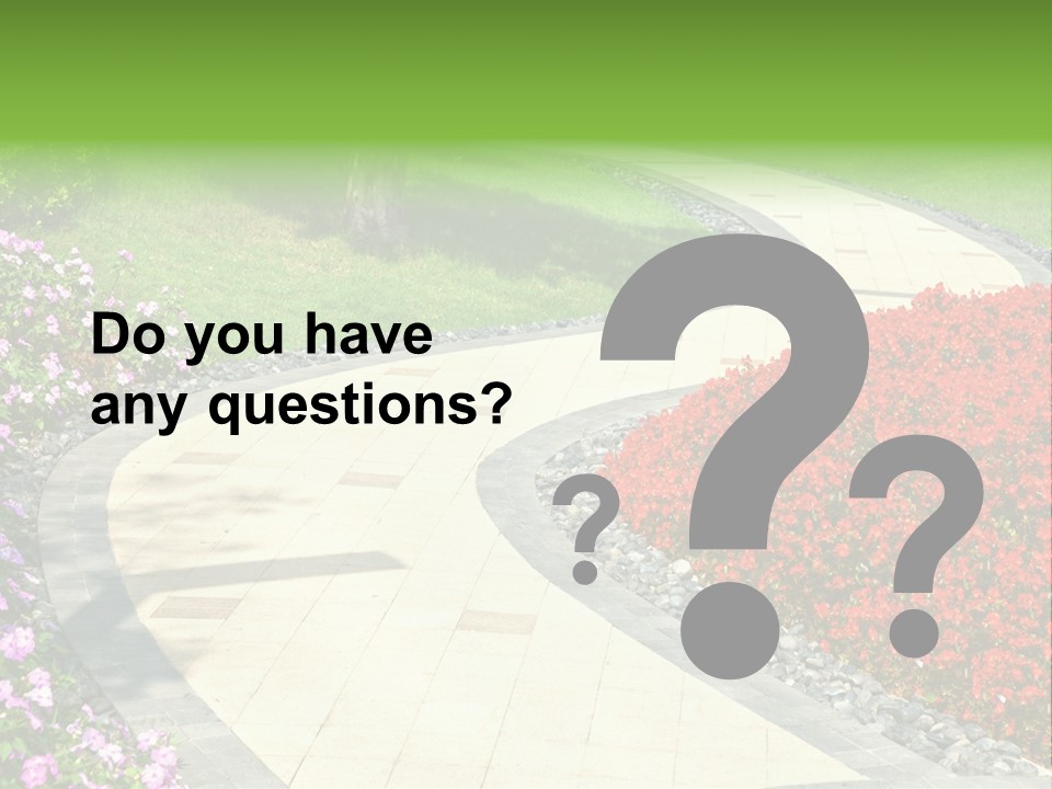 Cobble Tranquil Outdoor PowerPoint Template