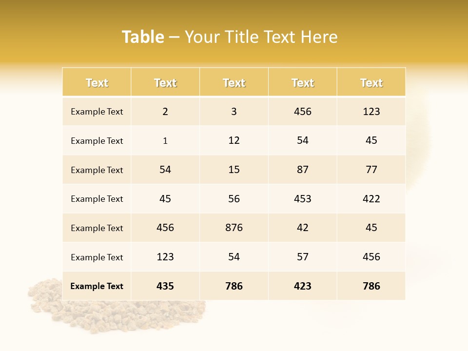 Chick Feed Hen PowerPoint Template