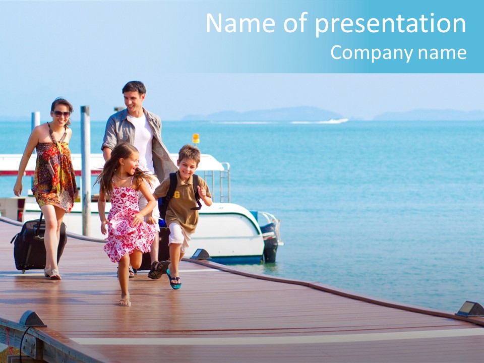 Young Trip Son PowerPoint Template
