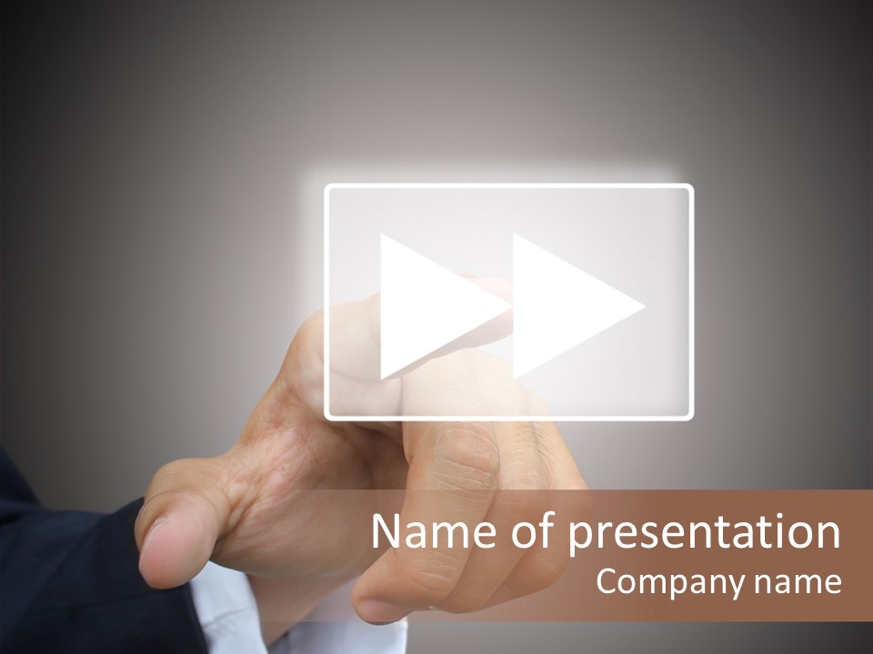 Sign Stop Video PowerPoint Template