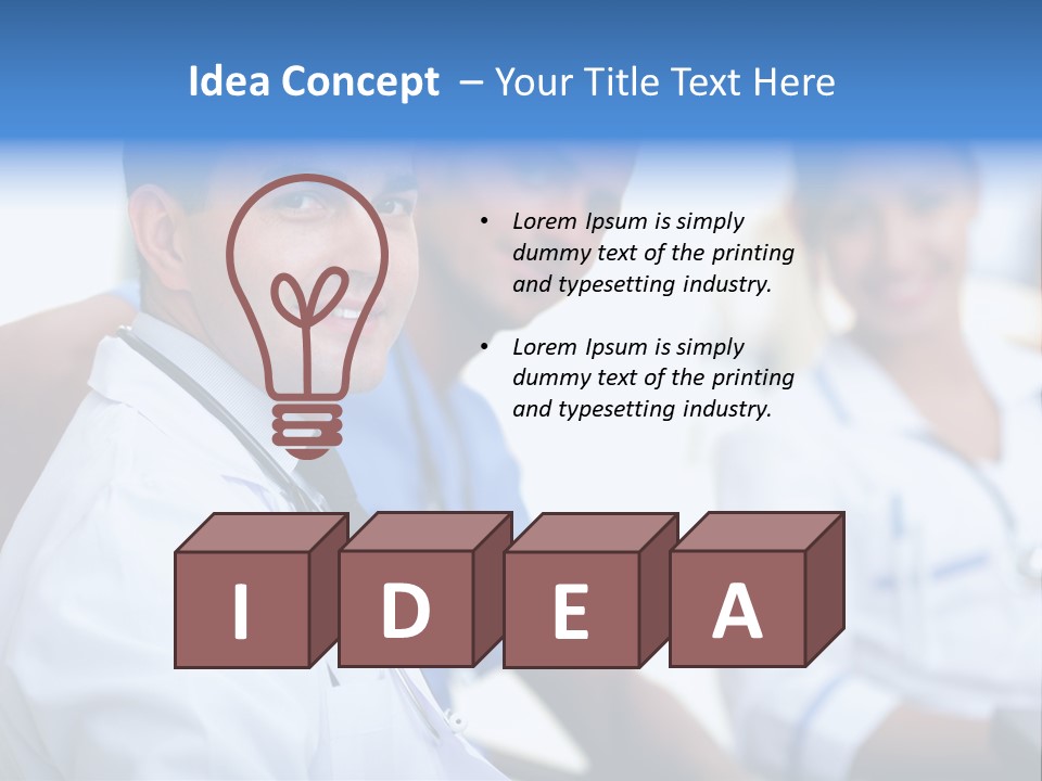 Worker Uniform Man PowerPoint Template