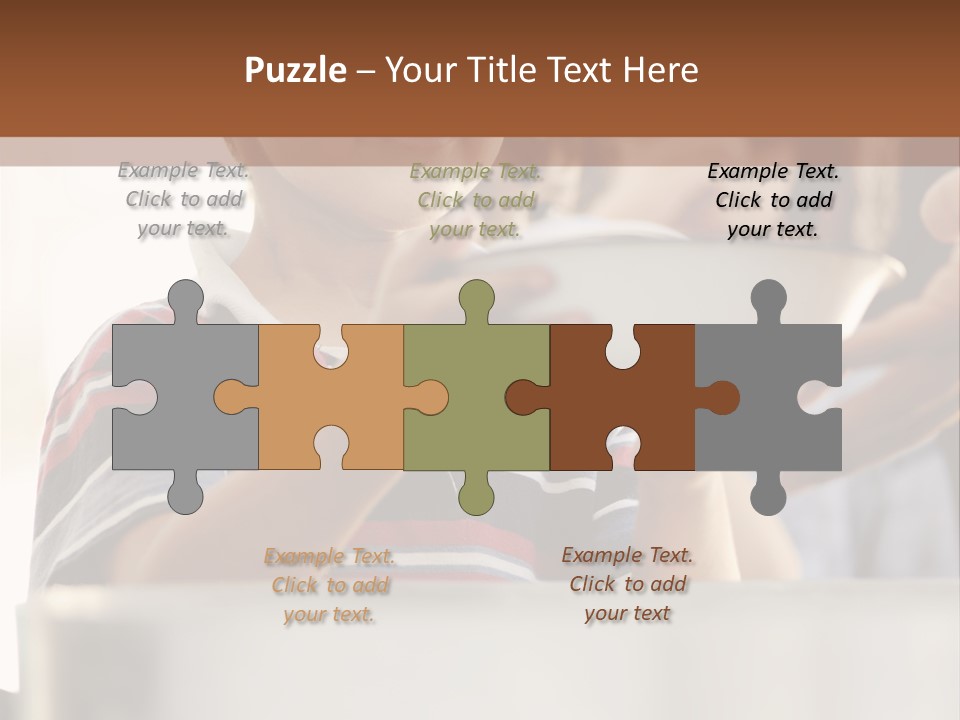 Pot Small Boy PowerPoint Template