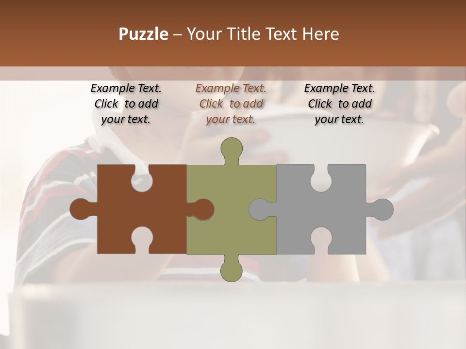 Pot Small Boy PowerPoint Template