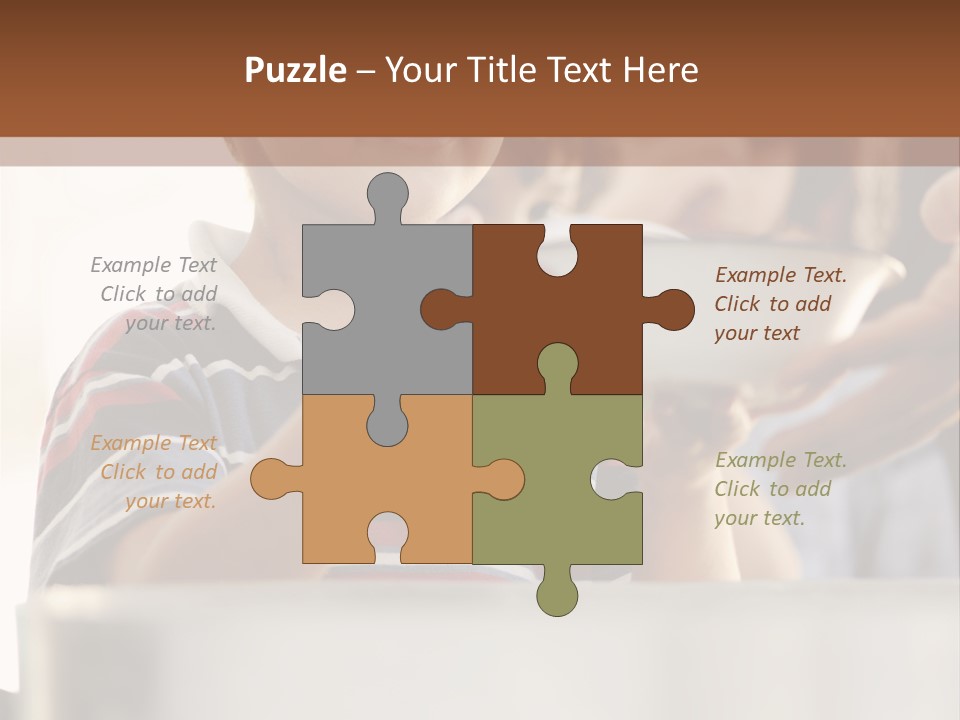 Pot Small Boy PowerPoint Template