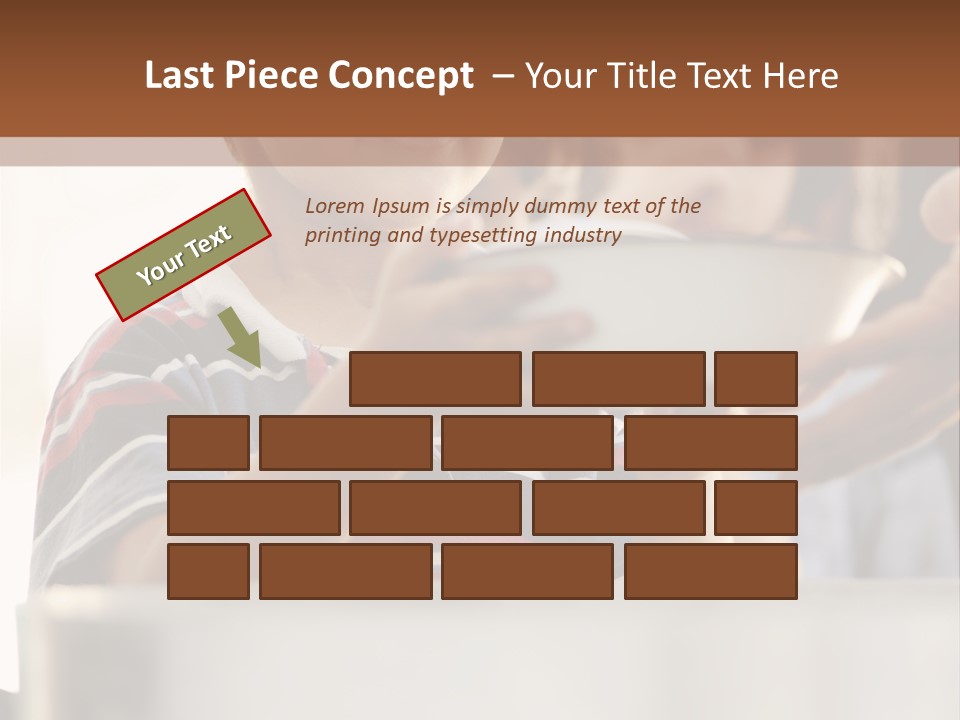 Pot Small Boy PowerPoint Template