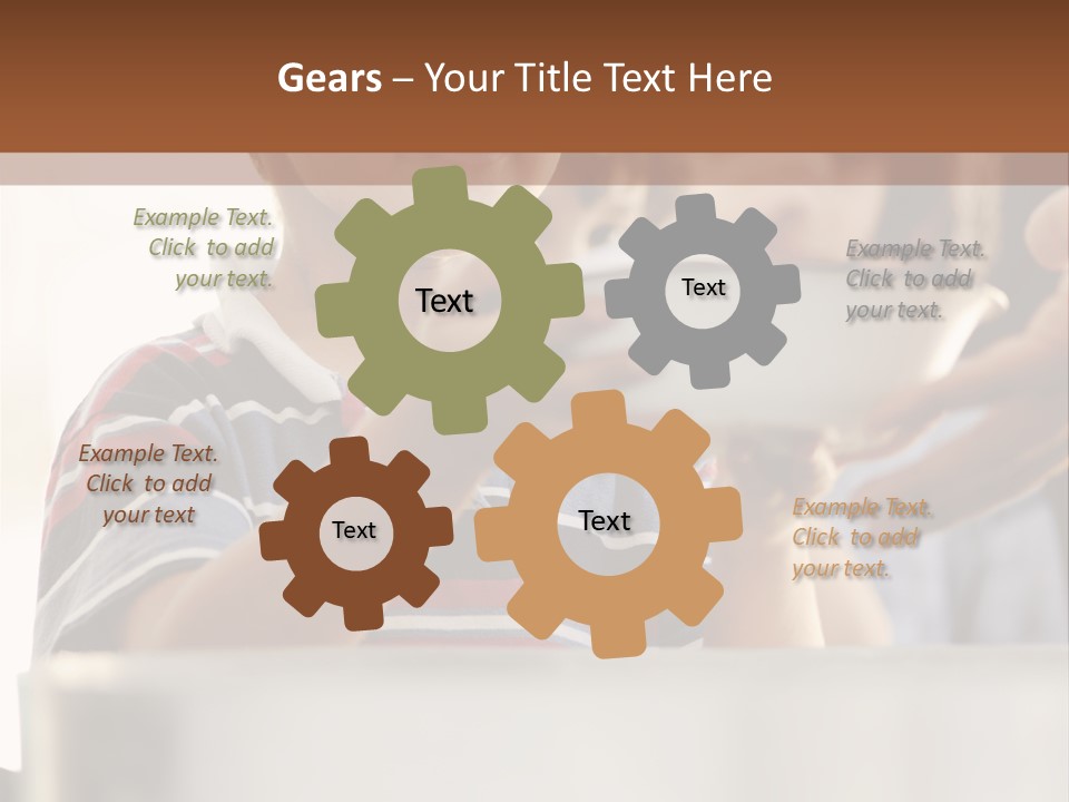 Pot Small Boy PowerPoint Template