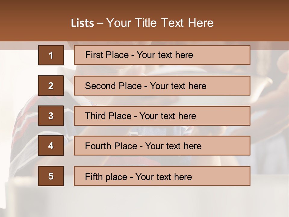 Pot Small Boy PowerPoint Template