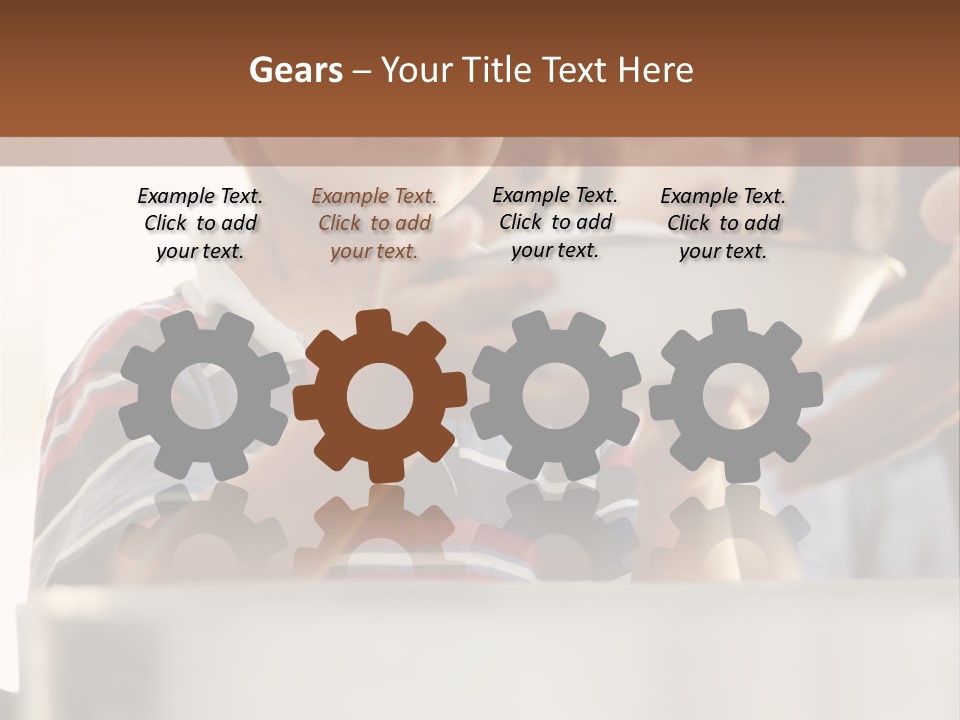 Pot Small Boy PowerPoint Template