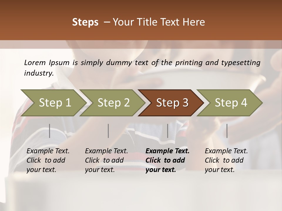 Pot Small Boy PowerPoint Template