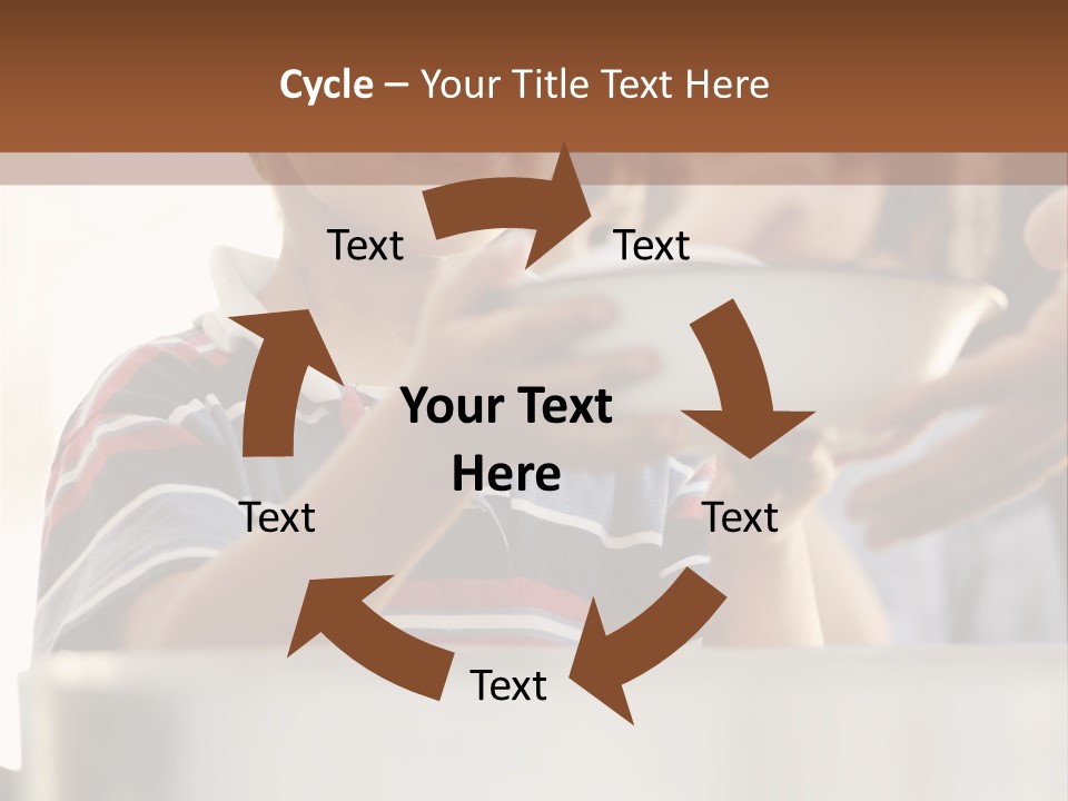 Pot Small Boy PowerPoint Template