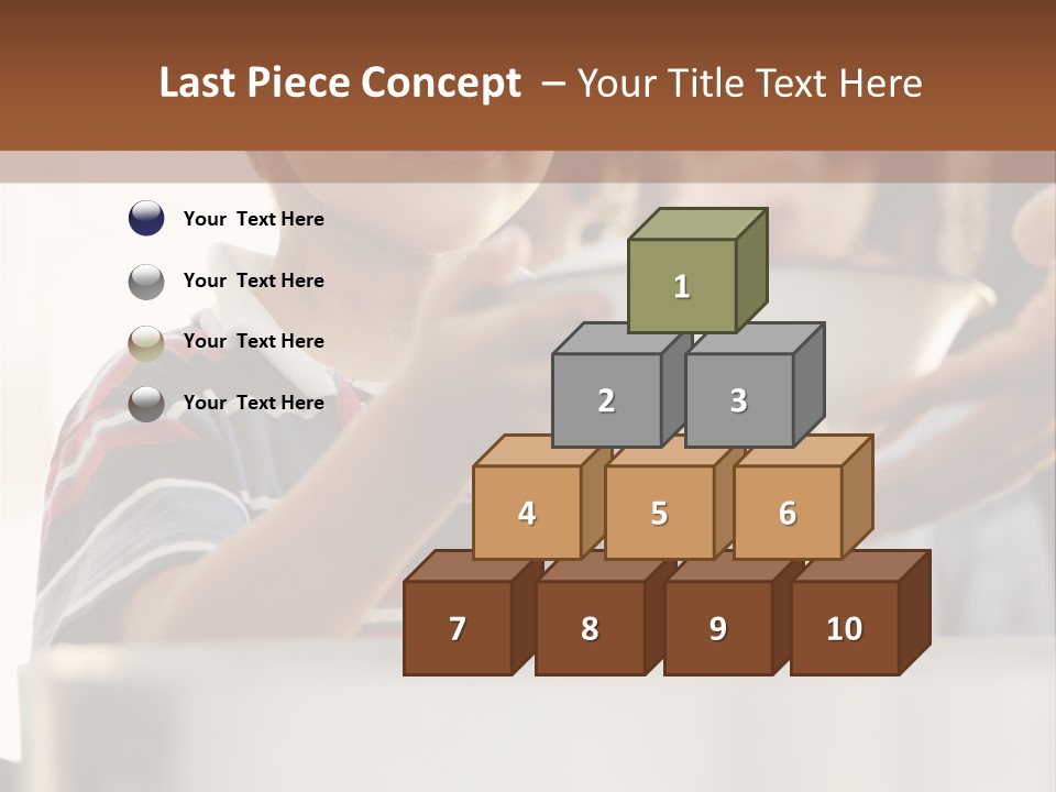 Pot Small Boy PowerPoint Template