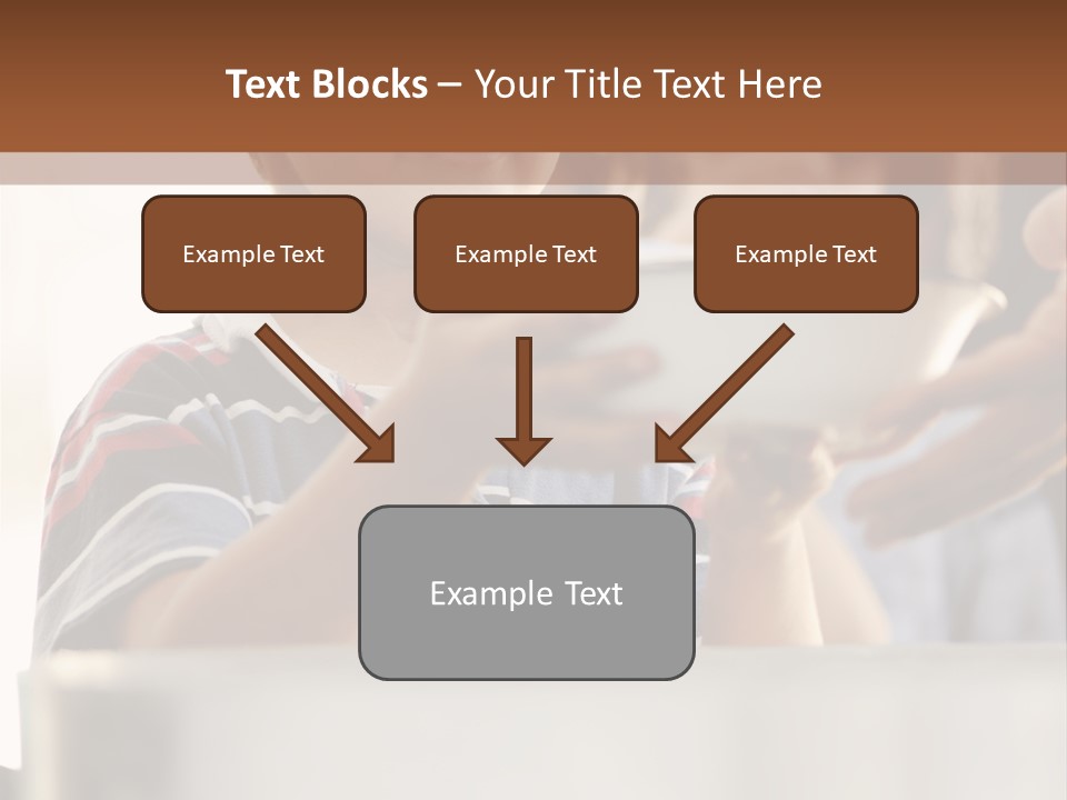 Pot Small Boy PowerPoint Template