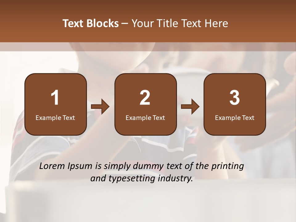 Pot Small Boy PowerPoint Template