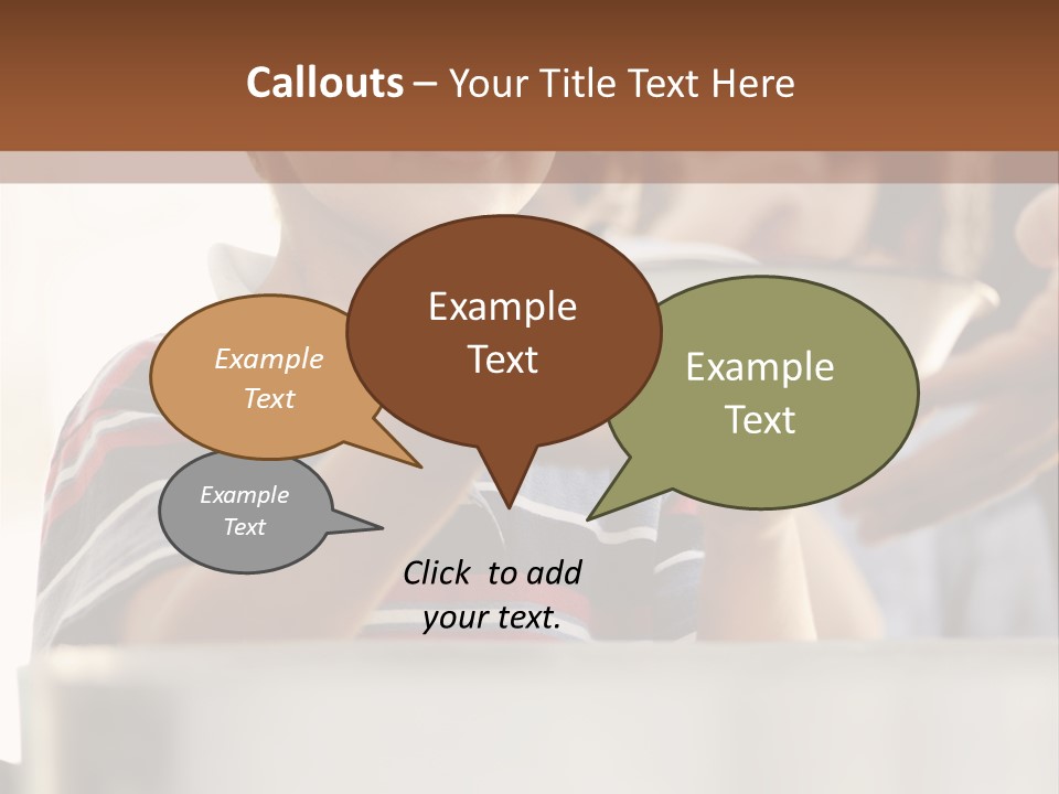 Pot Small Boy PowerPoint Template