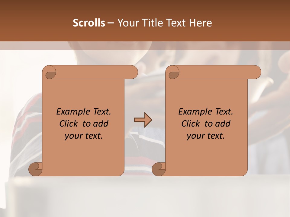 Pot Small Boy PowerPoint Template