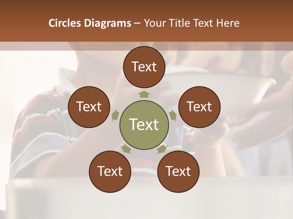 Pot Small Boy PowerPoint Template