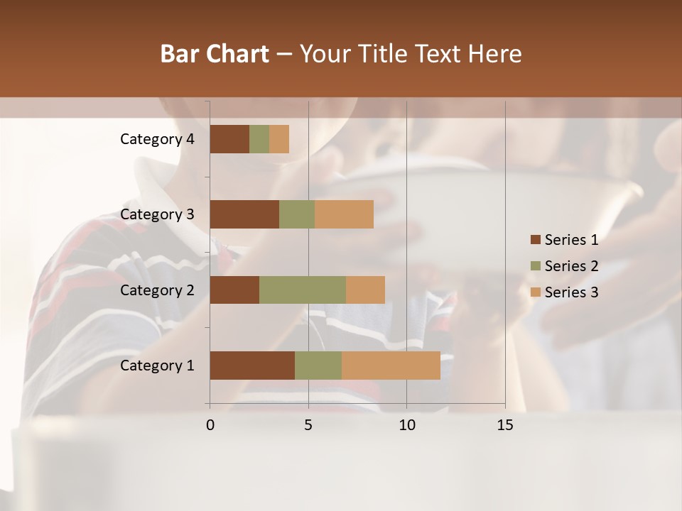 Pot Small Boy PowerPoint Template