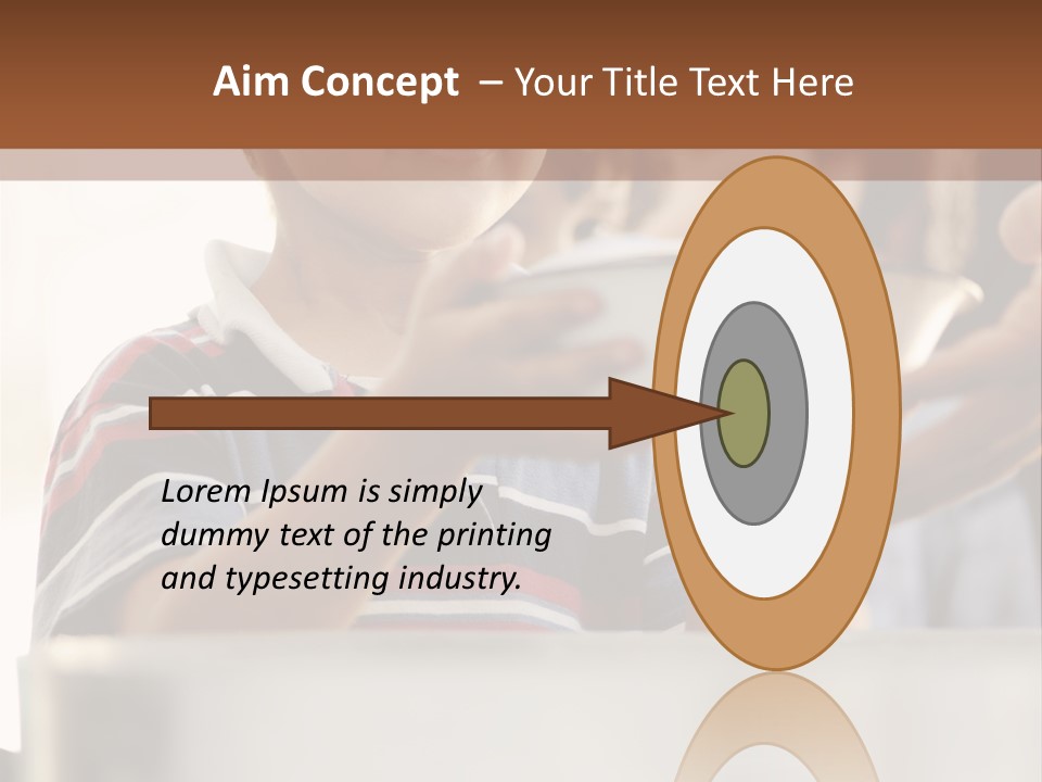 Pot Small Boy PowerPoint Template