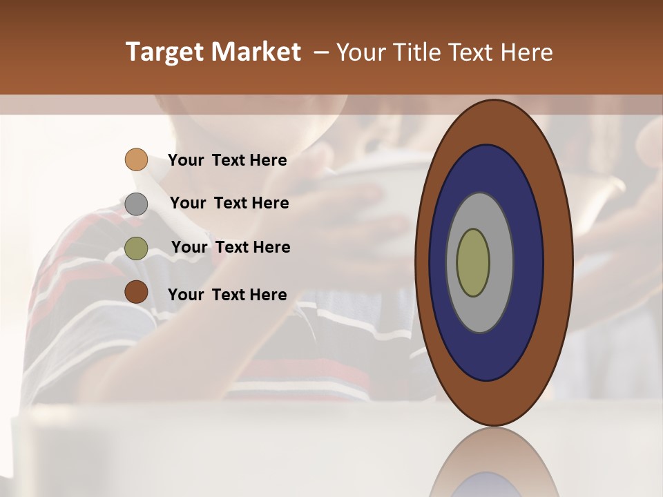 Pot Small Boy PowerPoint Template