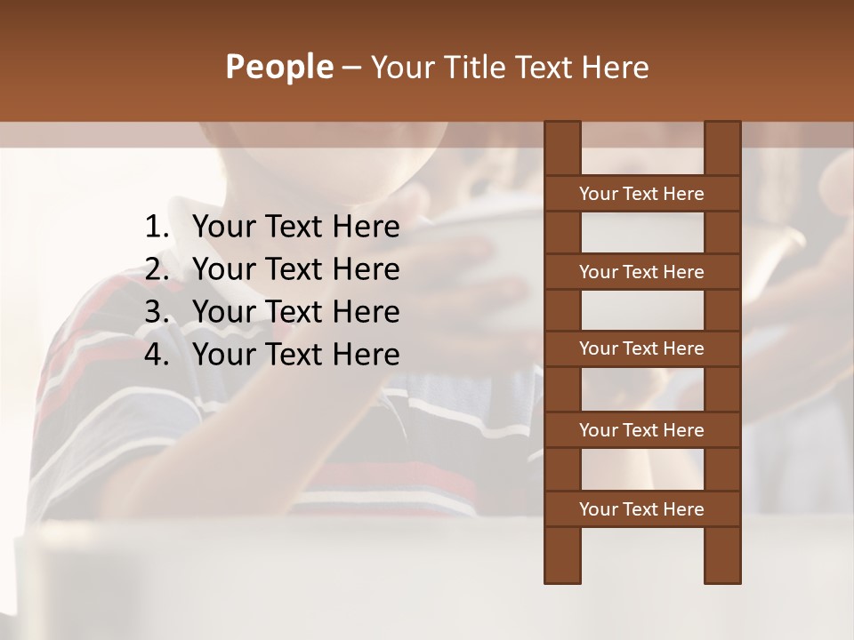Pot Small Boy PowerPoint Template