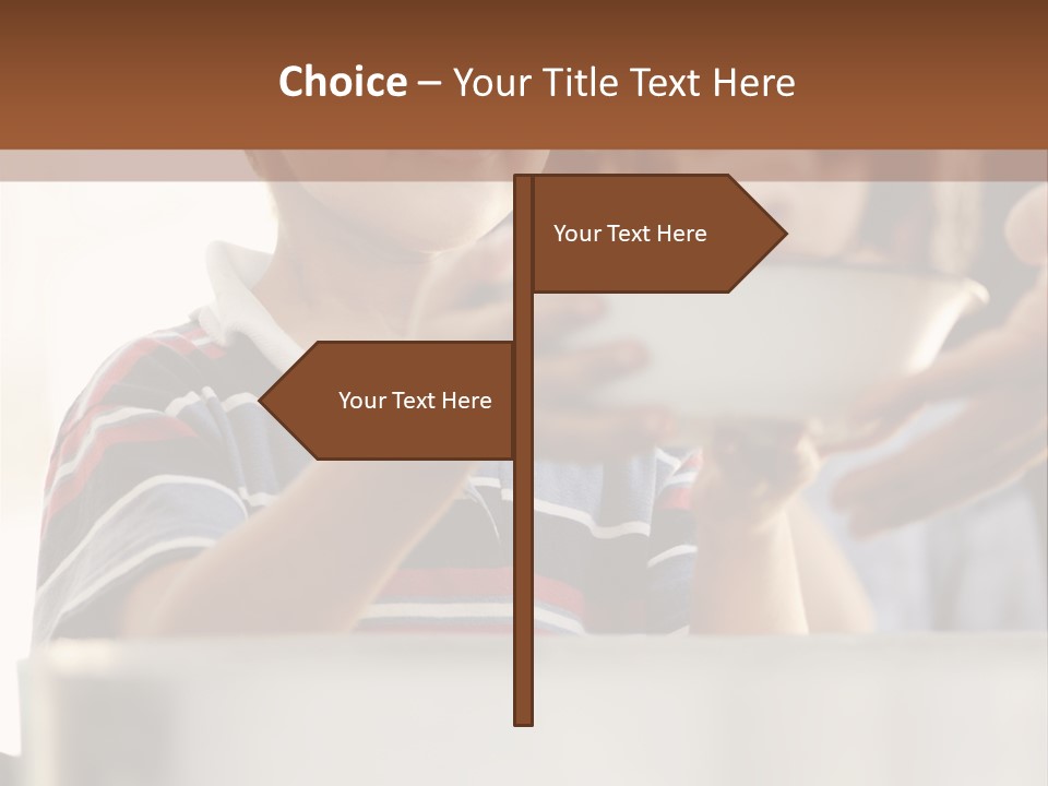 Pot Small Boy PowerPoint Template