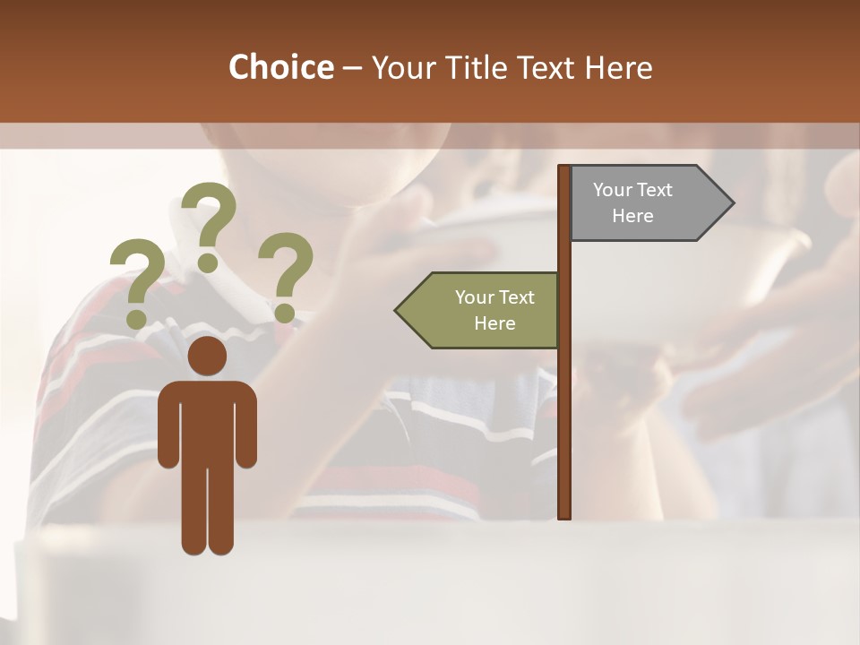 Pot Small Boy PowerPoint Template