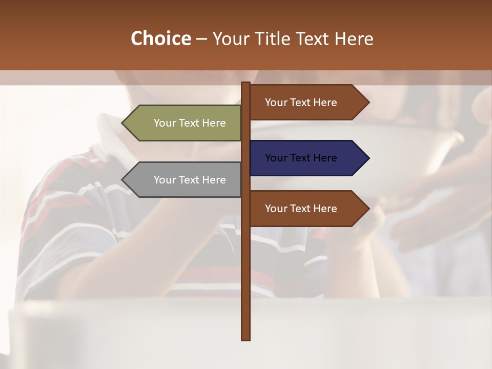 Pot Small Boy PowerPoint Template