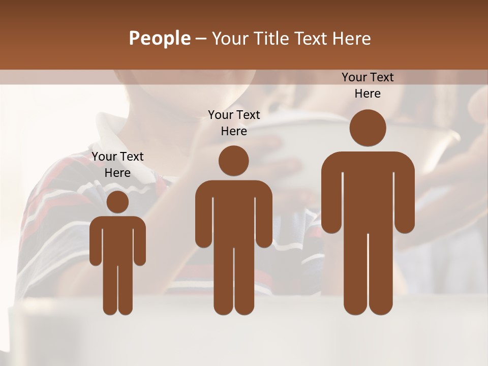 Pot Small Boy PowerPoint Template