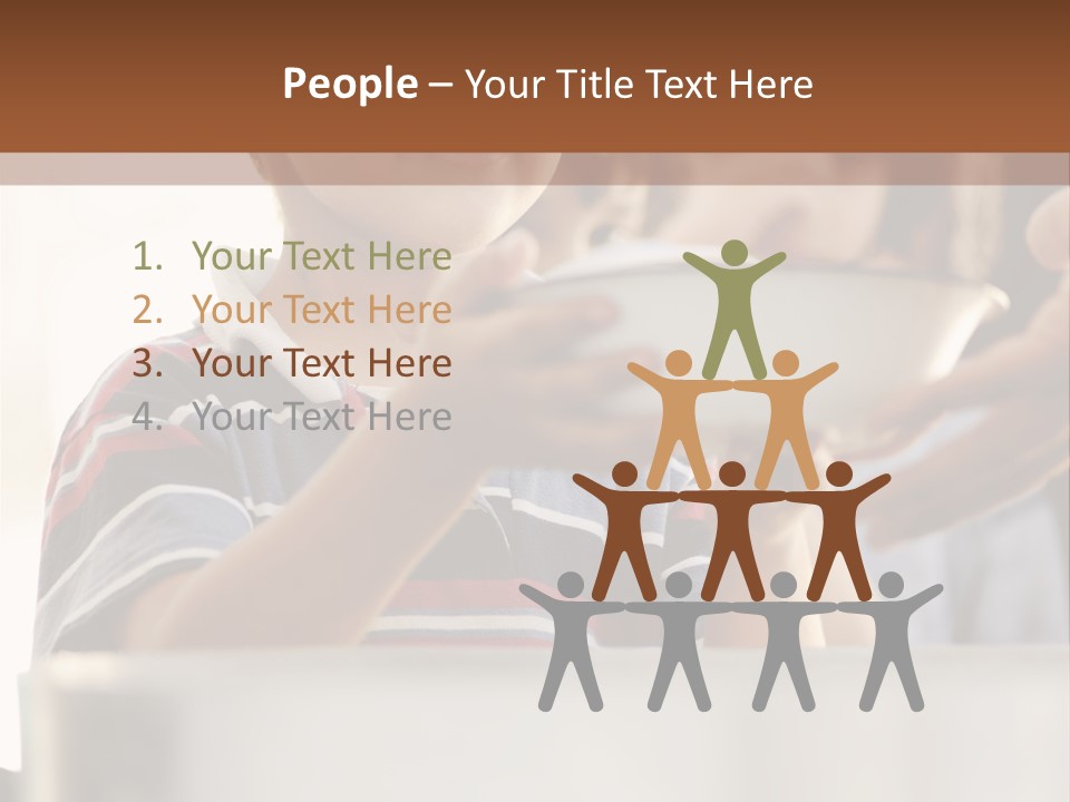 Pot Small Boy PowerPoint Template