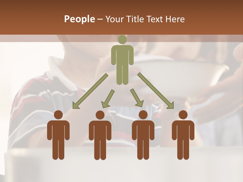 Pot Small Boy PowerPoint Template