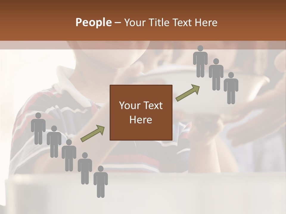 Pot Small Boy PowerPoint Template