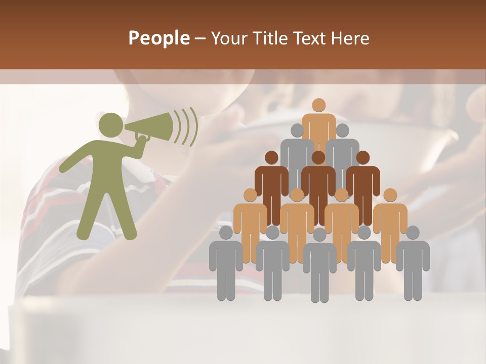 Pot Small Boy PowerPoint Template