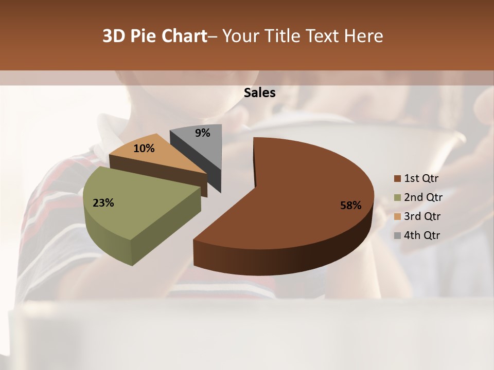 Pot Small Boy PowerPoint Template