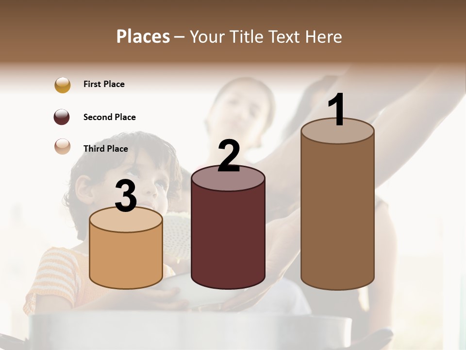 Worker Kid Food PowerPoint Template