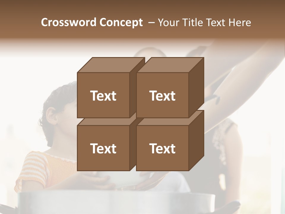 Worker Kid Food PowerPoint Template