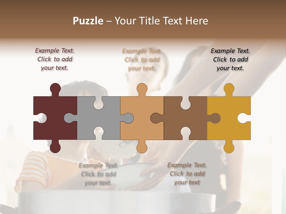 Worker Kid Food PowerPoint Template