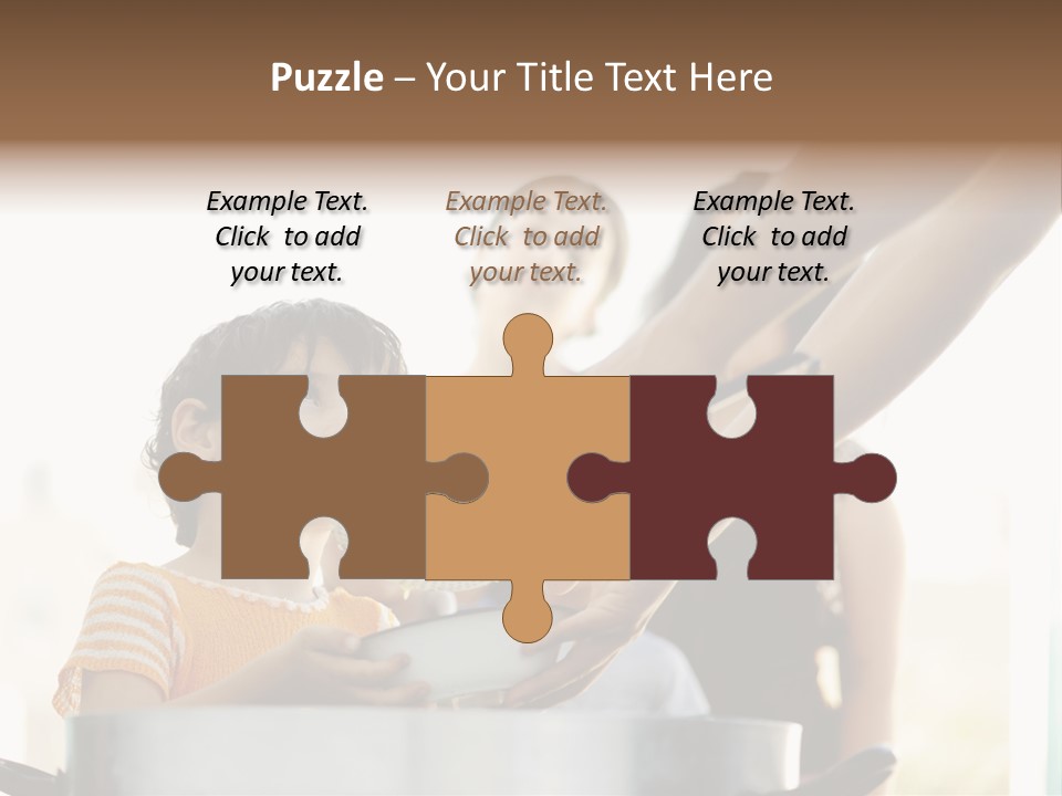 Worker Kid Food PowerPoint Template