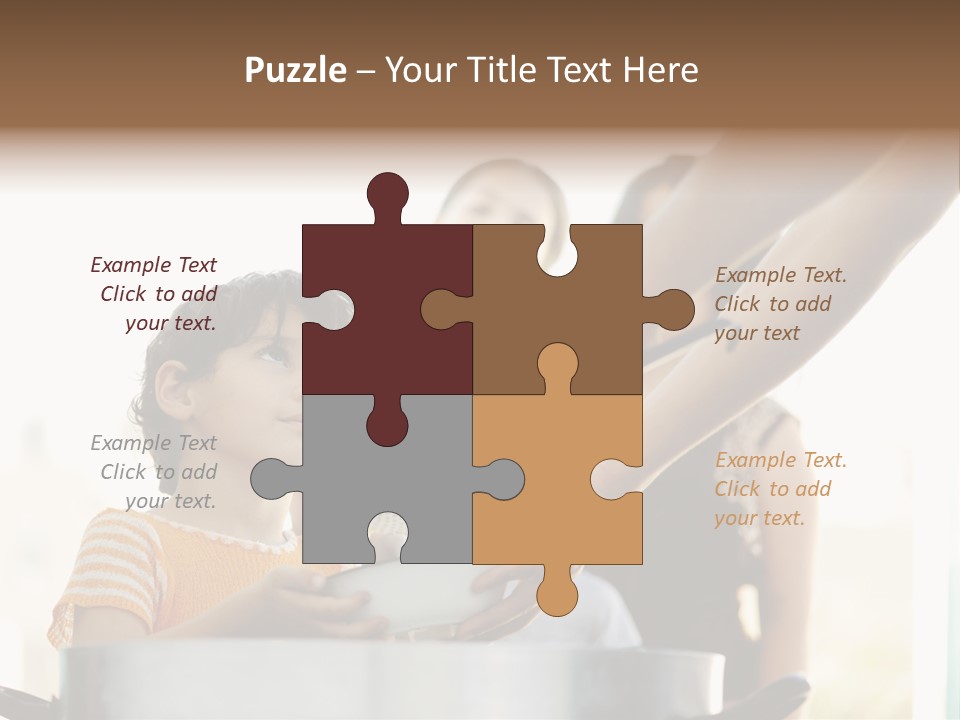 Worker Kid Food PowerPoint Template