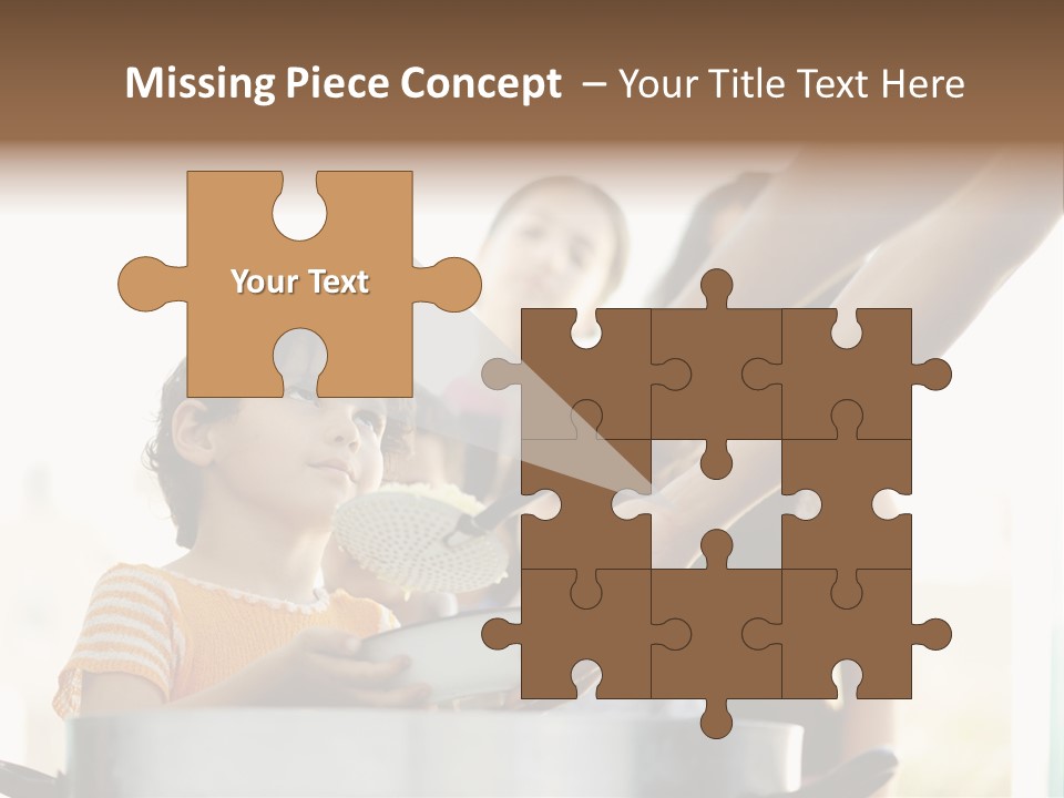 Worker Kid Food PowerPoint Template