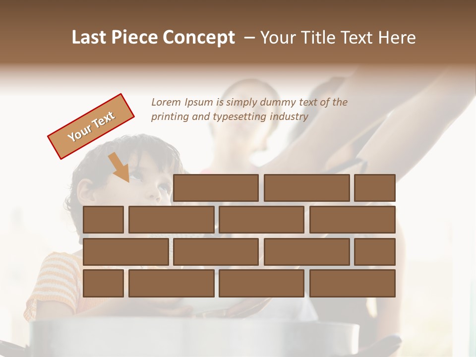 Worker Kid Food PowerPoint Template