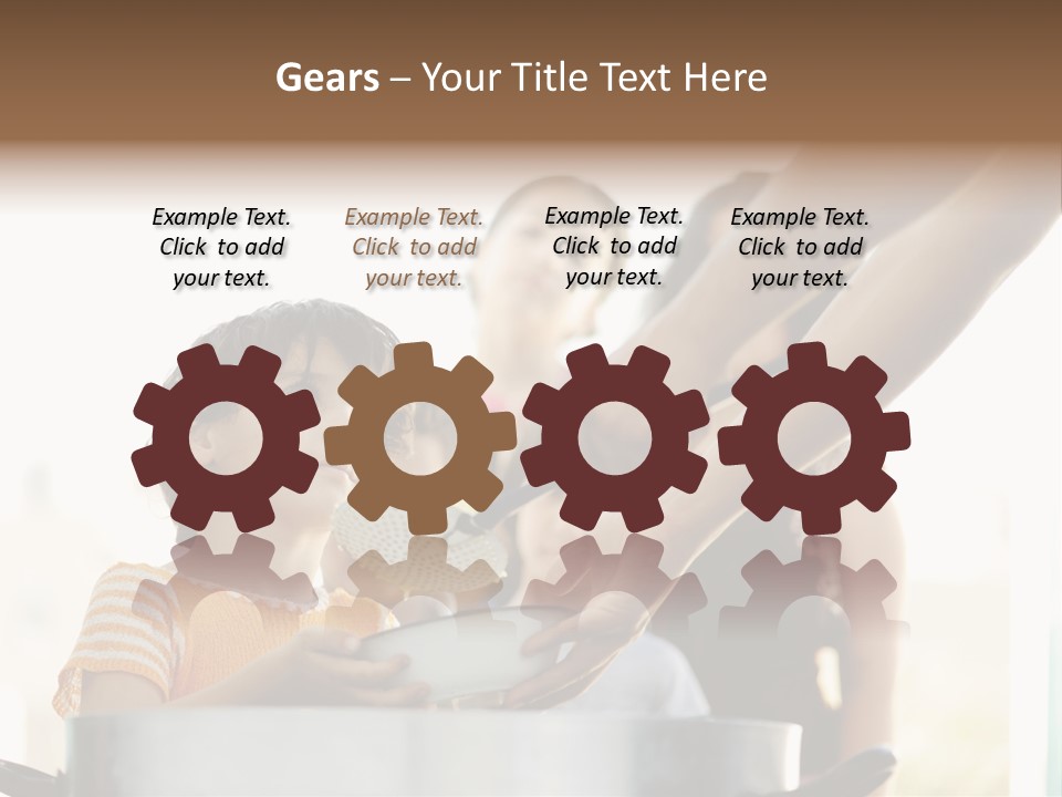 Worker Kid Food PowerPoint Template