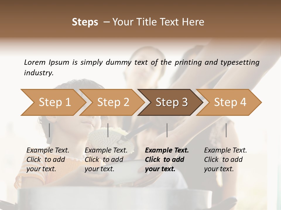Worker Kid Food PowerPoint Template