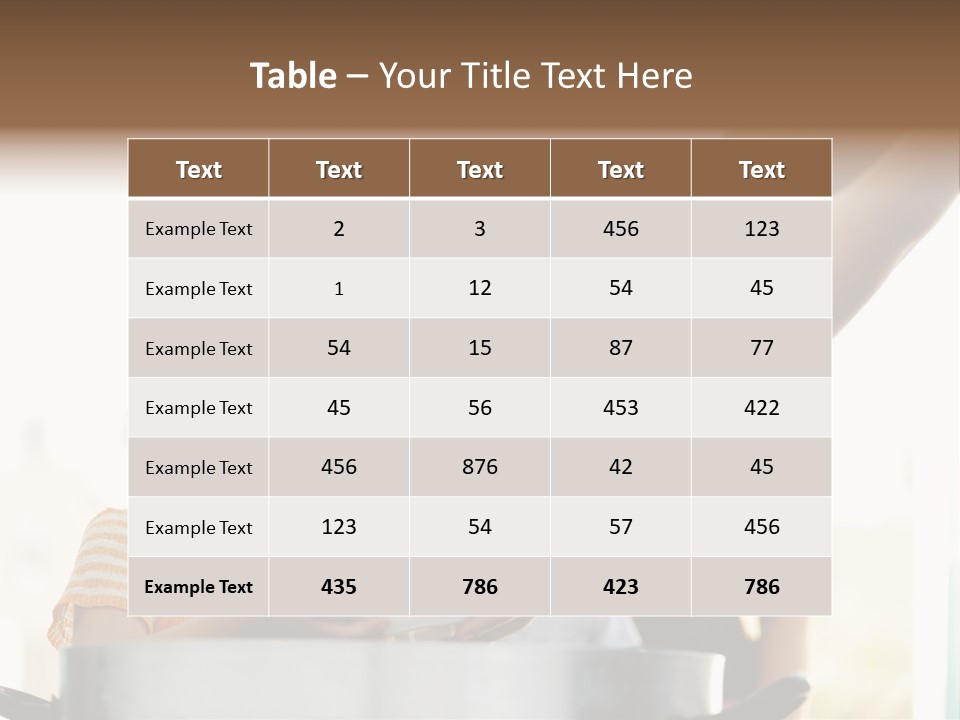 Worker Kid Food PowerPoint Template