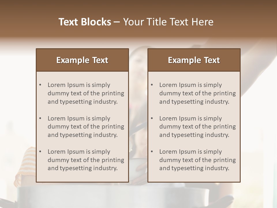 Worker Kid Food PowerPoint Template