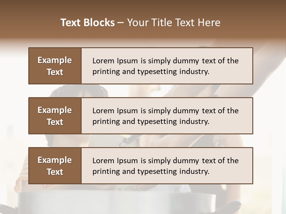 Worker Kid Food PowerPoint Template