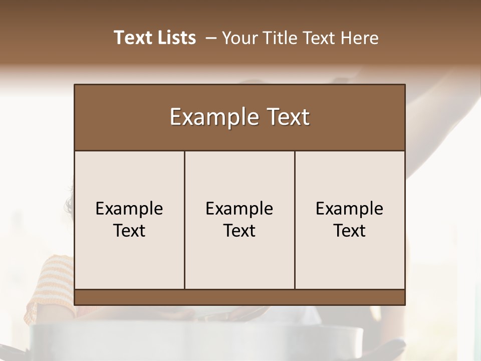 Worker Kid Food PowerPoint Template
