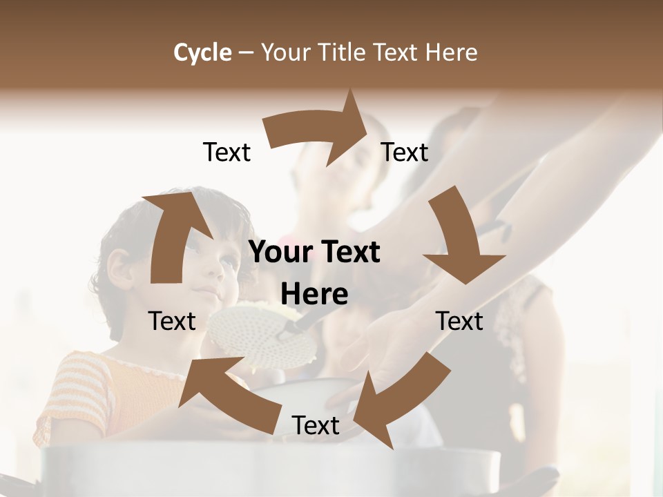 Worker Kid Food PowerPoint Template