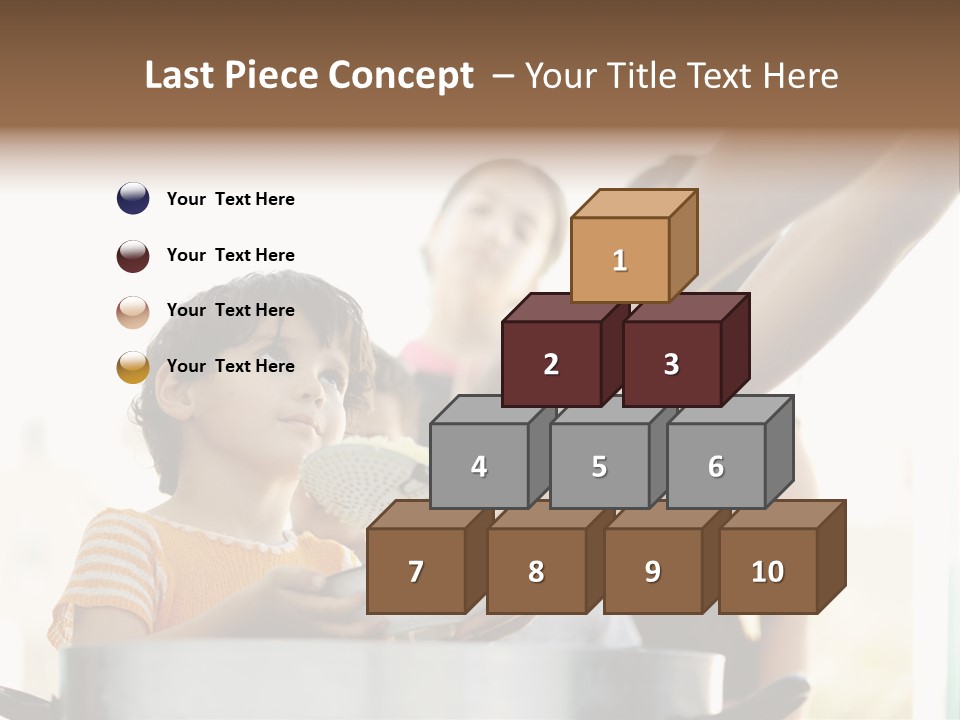 Worker Kid Food PowerPoint Template