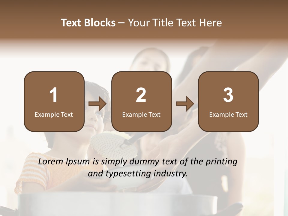 Worker Kid Food PowerPoint Template