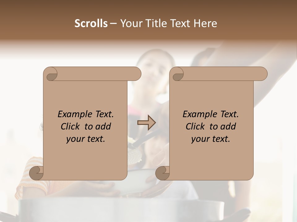 Worker Kid Food PowerPoint Template